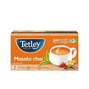 Tetley Masala black Tea 50 Tea Bags Natural Warming flavours & aroma of spices - Bild 1 von 4