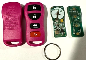 OEM PINK KEYLESS ENTRY REMOTE for NISSAN Altima 2002 CAR KEYFOB KBRASTU15 NEW - Picture 1 of 10