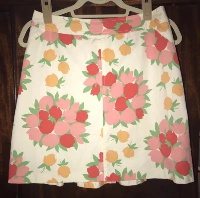 Anthropologie Odille Tulip Bouquet Floral  Skirt 6 EUC Foto 1 de 4