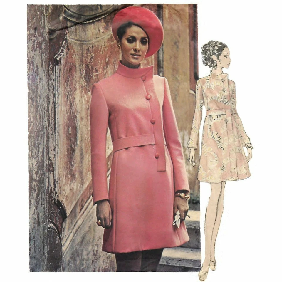 1970er Jahre Nähmuster Vogue Couturier A-Linien Kleid - Brust=34" (86 cm) - Bild 1 von 1