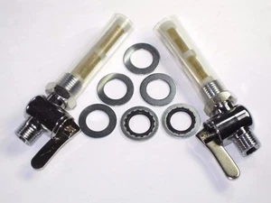 Commando Triumph Petcocks Main Reserve 83-2800 83-2801 Valve Fuel Gas 1/4" BSP - Picture 1 of 1