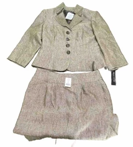 JOHN MYER COLLECTION WOMEN ( 2PC )JACKET & SKIRT SUIT SIZE 8 - Picture 1 of 9