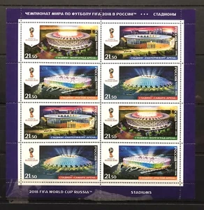 World Cup 2018 - Football / Soccer / Sport on stamps - MNH** - Del.9 - Picture 1 of 1