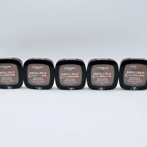 Lot Of 5 L'Oreal Infallible 24HR Fresh Wear Soft Matte Finish Bronzer-#500 Dark - Picture 1 of 5