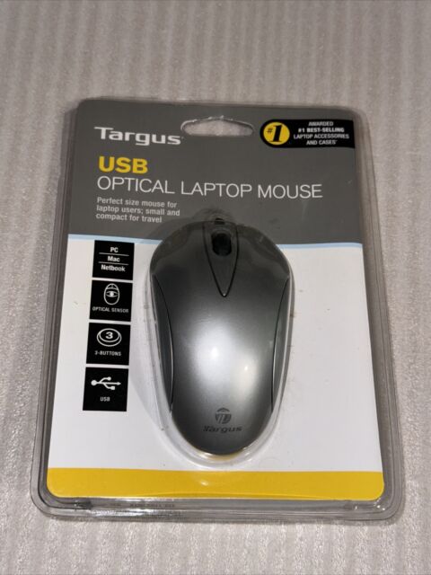 Targus 3 Button Optical USB Laptop Mouse Amu51us Wired for sale