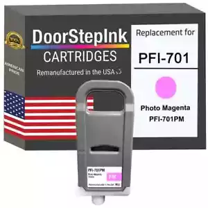 Cartucho de tinta compatible DoorStepInk para Canon PFI-701 700 ml foto magenta-EE. UU. - Imagen 1 de 5
