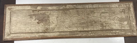 Vintage Salvaged DOOR PANEL Wood 34 1/16" x 9 3/8" Blank for Crafts Lot V Cover