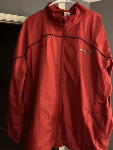 Nike Rutgers Scarlet Knights - Men's Red Lightweight Jacket (XL) - Used Cover