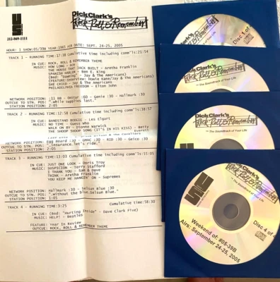 9/24/05 DICK CLARK'S RR&R  FEATURES JAY & AMERICANS, 4 INTERVIEWS & HITS; 1965 - Image 1 of 4