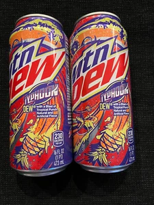 Mountain Dew Taifun - volle 16oz Dose x2 - Limitierte Auflage 2022 Dosen - Bild 1 von 3