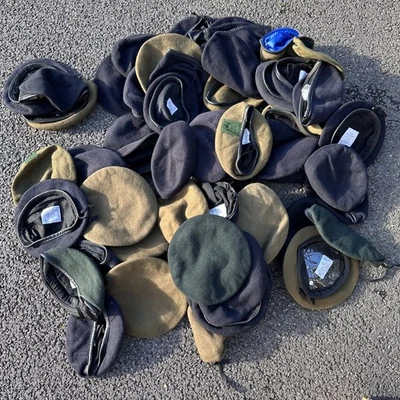Bulk Dealers Trade Lot - 60x Genuine British Army Berets - Mixed Sizes & Reg - Image 1 of 4