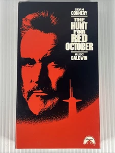 The Hunt For Red October (VHS, 1990) Sean Connery Alec Baldwin Paramount - Imagen 1 de 6