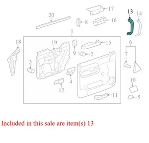 2008-09 Chevrolet Silverado 1500 FR Interior Door Pull Handle Used 25932418 OEM - Picture 1 of 12