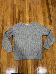 New Look Original Strickpullover Herren M grau Grobstrick Raglan Pulli - Bild 1 von 3