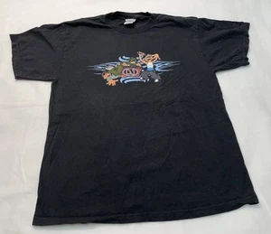 Retro Hip Hop Dj Break Dance Black Graphic Tee Size L - Picture 1 of 11