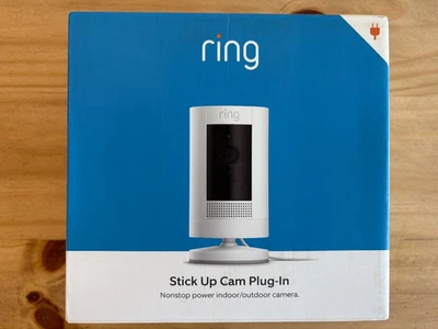 ANILLO Stick Up Cam Plug-In, 1080p HD, Interior/Exterior - Nuevo y Sellado Foto 1 de 4