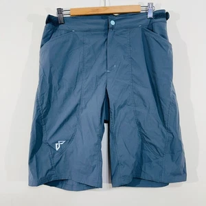 Kathmandu Rouler Cycle Shorts Carbon Grey Blue Women 12 Padded Coolmax Pockets - Foto 1 di 16