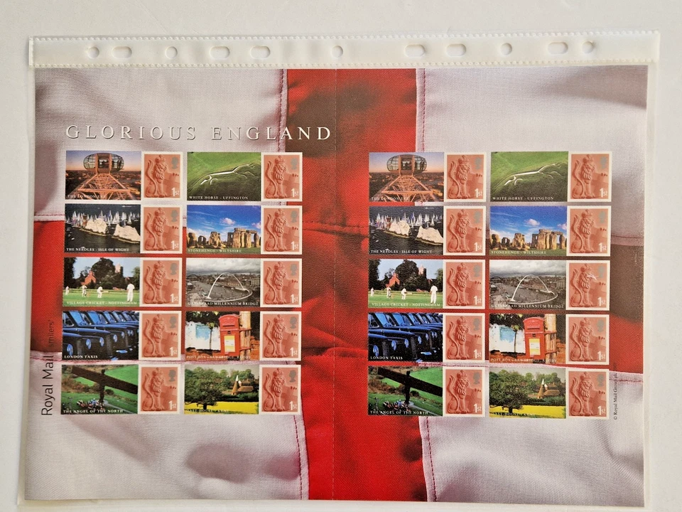 GB 2007 LS38  Royal Mail Smilers Stamp Sheet Glorious England 20 x 1st stamps - Image 1 of 1
