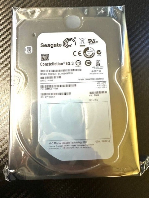 ST3000NM0033 Seagate CONSTELLATION 3TB 7200RPM 6Gbps 3.5" SATA HDD Hard Drive - Image 1 of 1