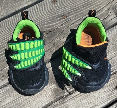 Skechers Skech-O-Saurus Black/Green toddler size 5 (12-18 months) - Image 1 of 4