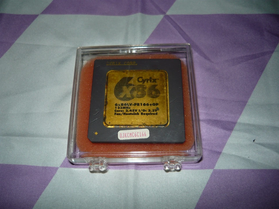 Vintage Rare Cyrix 6x86LV-PR166+ GP Socket 7 CPU 133MHz 2.45V Used - Image 1 of 1
