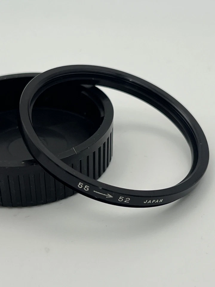 Camera Step Down Black Ring Lens Filter Adapter 55mm to 52mmMade in Japan (b077) - Image 1 of 1