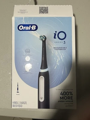 Cepillo de dientes eléctrico Oral-B iO Series 3 Limited negro mate nuevo cabezal de cepillo ¡NUEVO! Foto 1 de 2