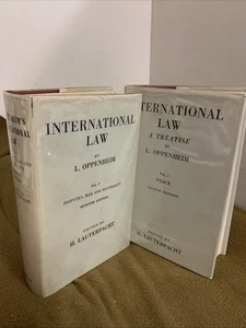 International Law L Oppenheim Vol 1 & 2 8th Edition Hardcover Complete 1967 - Picture 1 of 20