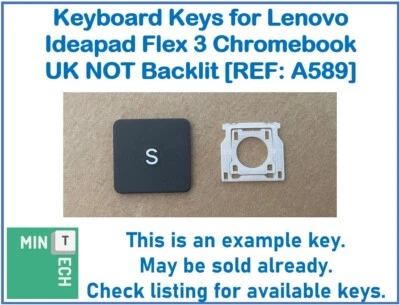 Keyboard Replacement Keys for Lenovo IdeaPad Flex 3 Chromebooks UK NOT Backlit - Imagem 1 de 4