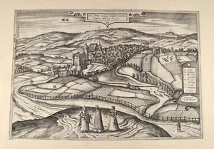 Braun und Hogenberg Zschopau bei Chemnitz Original 1617 Scopa vulgo Schuepa - Bild 1 von 8