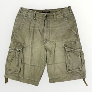 Abercrombie & Fitch Herren Distressed Cargo Shorts 32 Heavyweight Army Green - Bild 1 von 6