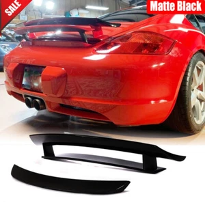 Spoiler bagagliaio posteriore Fit Porsche 987 Cayman 2005-12 nero opaco coperchio ala non verniciato - Foto 1 di 6