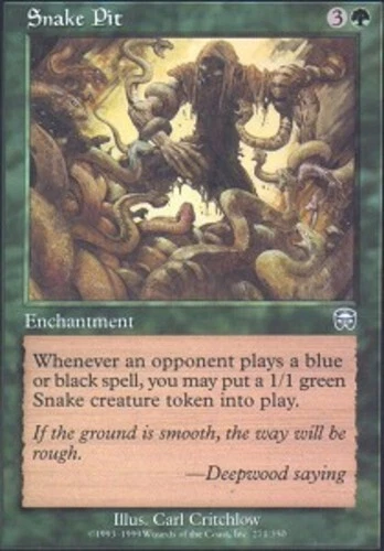 MTG - Snake Pit - Mercadian Masques - NM, English Magic FLAT RATE SHIP - Image 1 of 1