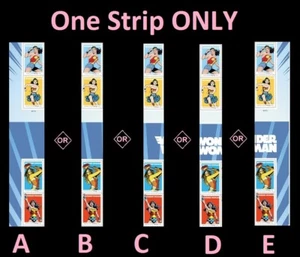US 5149-5152 5152a Wonder Woman F gutter strip 4 MNH 2016 - Picture 1 of 1