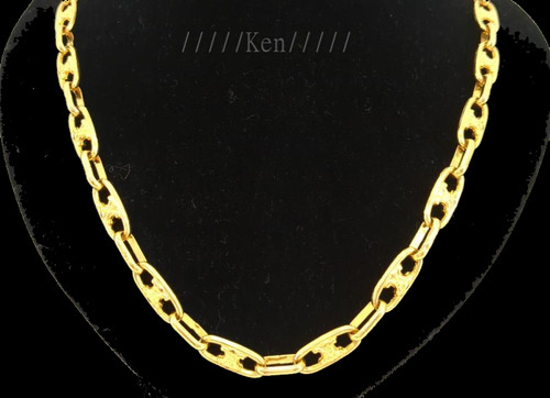 Collana catena CELINE LUNGA catena ciondolo girocollo AUTENTICA oro ken macadam trionfo