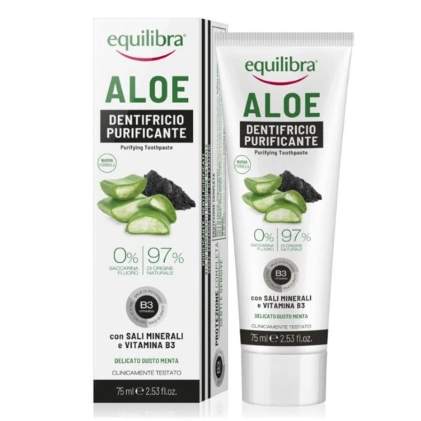 Equilibra Zahnpasta mit Aktivkohle 75 ml - Bild 1 von 1