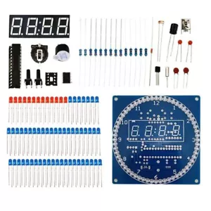 Kit Elettronico Sveglia Modulo Display Orologio LED Digitale Rotante Fai da Te 51 5V - Foto 1 di 9