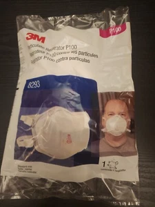 3M 8293 P100 Particulate Respirator, 1 Individually Sealed FACE MASK Exp 7/24 - Picture 1 of 1