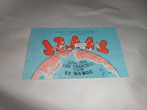 Vintage 1948 QSL Amateurfunkkarte JZAAL Nagoya Japan US Air Force - Bild 1 von 2
