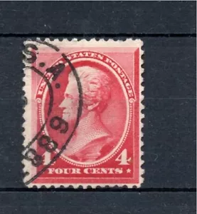 US 1887 old 4 Cent Andrew Jackson stamp (Michel 56) nice used - Picture 1 of 2
