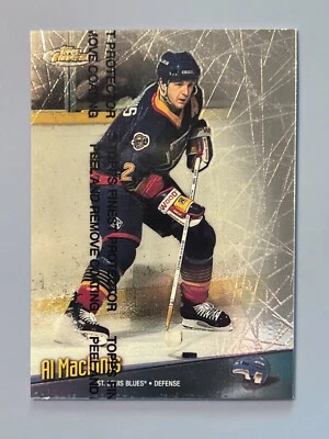 1998-99 TOPPS FINEST AL MACINNIS #88 ST. LOUIS BLUES HOF - Image 1 of 2