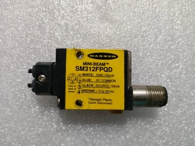 BANNER SM312FPQD Optic Sensor  10-30VDC - Image 1 of 4