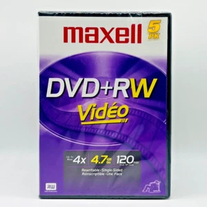 MAXELL DVD+RW 5 PACK - Picture 1 of 5