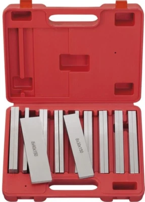 SET SERIE PARALLELE ACCIAIO TEMPRATE RETTIFICATE FERVI P017 MORSA FRESA CNC 18PZ - Immagine 1 di 3