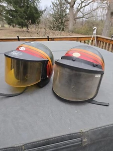 2 Vintage N.J.L Snowmobile Helmets - Bild 1 von 7