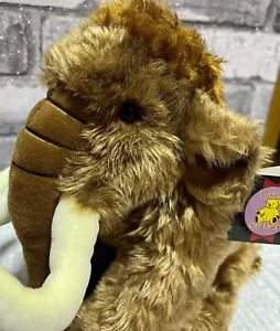 LARGE SITTING MAMMOTH PLUSH SOFT TOY PREHISTORIC CREATURE BY DOWMAN SOFT TOUCH. - Picture 1 of 10