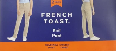 French Toast NIÑAS 2 UNIFORME DE PUNTO AJUSTADO ELÁSTICO CINTURA AJUS PANTALONES (AZUL MARINO, 12) NUEVO SIN ETIQUETAS Foto 1 de 3