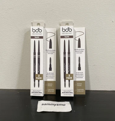 Billion Dollar Brows, Brows On Point Micro Brow Pencil Taupe, 2ct, x2 boxes - Image 1 of 4