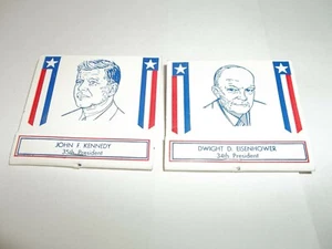 JOHN F. KENNEDY/DWIGHT D. EISENHOWER 34TH & 35TH PRES. MATCH BOOKS - Picture 1 of 2