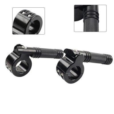 Motor 1-1/4" 32MM Engine Crash Bar Highway Footpeg Clamp For Harley Black - Image 1 of 4
